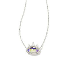 Kendra Scott Elisa Unicorn Short Pendant Necklace in Dichroic Glass