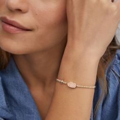 Kendra Scott Grayson Stretch Bracelet in Rose Quartz