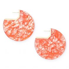 Kendra Scott Kai Earrings in Peach Acetate, Gold-Plated