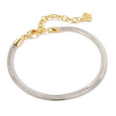 Kendra Scott Kassie Reversible Link and Chain Bracelet in Mixed Metal