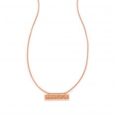 Kendra Scott Leanor Necklace in Rose Gold Tone Drusy Rose Gold