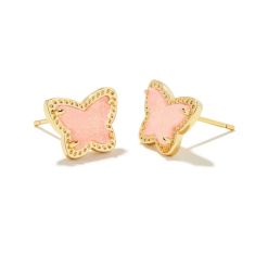 Kendra Scott Lillia Stud Earrings in Light Pink Drusy