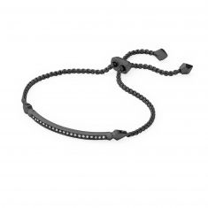 Kendra Scott Ott Adjustable Chain Bracelet, Gunmetal-Plated