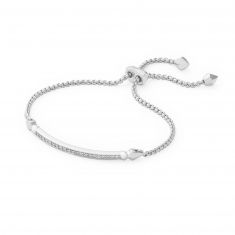 Kendra Scott Ott Adjustable Chain Bracelet, Rhodium-Plated