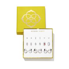 Kendra Scott Rhodium-Plated Earring Gift Set of 9