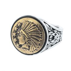 King Baby Liberty Headdress Signet Ring | Size 11