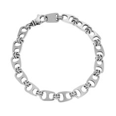 King Baby Small Pop Top Sterling Silver Bracelet | 8.75 Inches