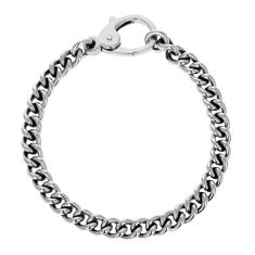 King Baby Sterling Silver Curb Link Chain Bracelet | 8.75 Inches