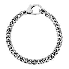King Baby Sterling Silver Curb Link Chain Bracelet | 8.75 Inches