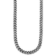 King Baby Sterling Silver Large Curb Link Chain Necklace | 2mm | 24 Inches