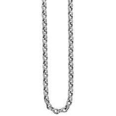 King Baby Twisted Eight Link Chain Sterling Silver Necklace | 7.5mm | 24 Inches