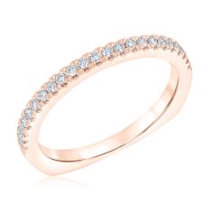 Kleinfeld Fine Jewelry Elizabeth Rose Gold Wedding Band 1/5ctw