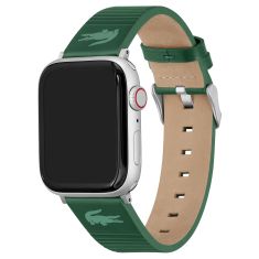 Lacoste Apple Watch Strap | Green Leather | 2050029
