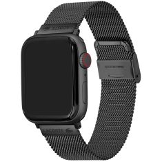 Lacoste Apple Watch Strap Black Stainless Steel Mesh| 42mm & 44mm | 2050022