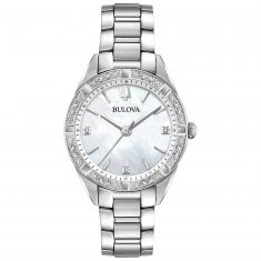 Ladies' Bulova Classic Sutton Diamond Stainless Steel Watch | 32.5mm | 96R228