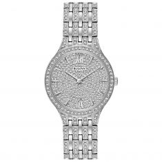 Ladies' Bulova Crystal Phantom Stainless Steel Watch | 32mm | 96L243