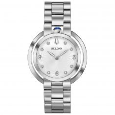 Ladies' Bulova Rubaiyat Diamond Stainless Steel Watch | 35mm | 96P184