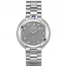 Ladies' Bulova Rubaiyat Diamond Stainless Steel Watch | 35mm | 96R219