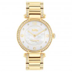 COACH Cary Crystal Accent and Gold-Tone Bracelet Watch 34mm - 14503832