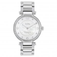 Ladies' COACH Cary Crystal Accent and Stainless Steel Bracelet Watch 14503830