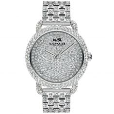 Ladies' COACH Delancey Crystal Pave Stainless Steel Watch 36mm - 14502364