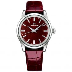 Ladies' Grand Seiko Elegance Watch | Burgundy Dial | Leather Strap | SBGW287