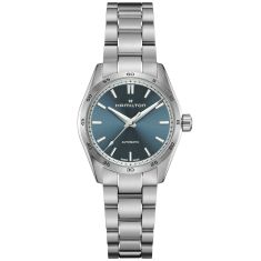Ladies' Hamilton Jazzmaster Performer Automatic Blue Dial Stainless Steel Watch | 34mm | H36105140