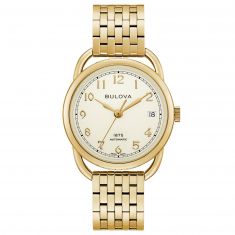 Ladies' Joseph Bulova Commodore Limited Edition Automatic Gold-Tone Stainless Steel Watch | 34.4mm | 97M118