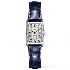 Ladies' Longines DolceVita 32mm Quartz Blue Leather Strap Watch L52550717