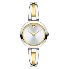 Ladies' Movado Aleena Two-Tone Bangle Bracelet Watch | 27mm | 0607150