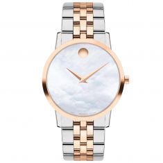 Movado Museum Classic Mother of Pearl Dial Two-Tone Watch | 33mm | 0607629