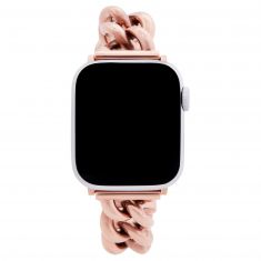 Ladies Rebecca Minkoff Rose Gold Plated Chunky Curb Link Apple Watch Strap 2250108