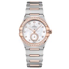 OMEGA Constellation Co-Axial Master Chronometer Small Seconds Two-Tone Diamond Watch | 34mm | O13125342055001