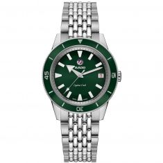 Ladies' Rado Captain Cook Automatic Green Dial Stainless Steel Watch R32500323