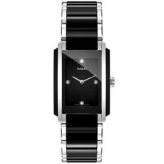 Ladies' Rado Integral Diamonds Black Dial Watch R20613712
