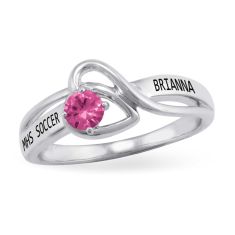 Ladies' Wistful Fashion High School Class Ring