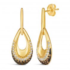 Le Vian 5/8ctw Chocolate Ombr Diamonds 14k Honey Gold Earrings