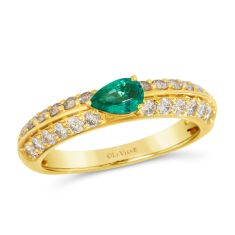 Le Vian® Costa Smeralda Emeralds™ 5/8ctw Nude Diamonds™ 14k Honey Gold™ Ring
