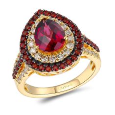 Le vian raspberry rhodolite garnet ring hot sale