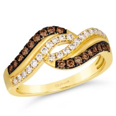 Le Vian® 1/2ctw Chocolate Diamonds® and Nude Diamonds™ 14k Honey Gold™ Ring