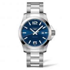 Longines Conquest Blue Dial Stainless Steel Bracelet Watch L37604966