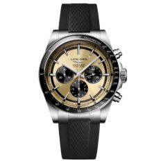 image of Longines Conquest Brown Dial Black Rubber Strap Watch 42mm - L38354329 with sku:20473708