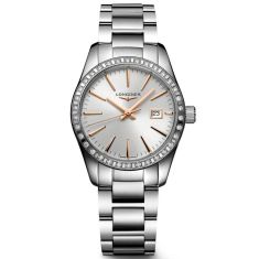 Longines Conquest Classic Diamond Silver-Tone Stainless Steel Watch | 29.5mm | L2.286.0.72.6