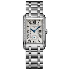 Longines DolceVita Silver Dial Stainless Steel Diamond Bracelet Watch 23.3 X 37.0mm - L55120716
