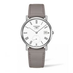Longines Elegant Collection Beige Vegetable Leather Strap Watch | 34.5mm | L43124112