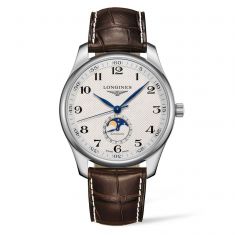 Longines Master Collection Automatic Moonphase and Brown Leather Strap Watch | 42mm | L29194783