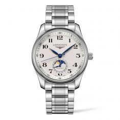 Longines Master Collection Automatic Moonphase and Stainless Steel Bracelet Watch | 40mm | L29094786
