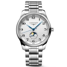 Longines Master Collection Moon-Phase Silver-Tone Dial Stainless Steel Watch | 42mm | L2.919.4.78.6
