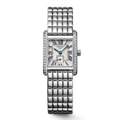 Longines Mini DolceVita Diamond Silver Dial Stainless Steel Watch | 21.50x29.00mm | L52000716