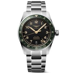Longines Spirit Zulu Time Black Dial Stainless Steel Watch | 39mm | L3.802.4.63.6